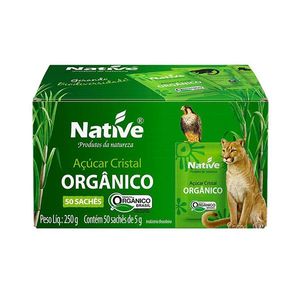 Açúcar Cristal Orgânico NATIVE Sachê 50x5g