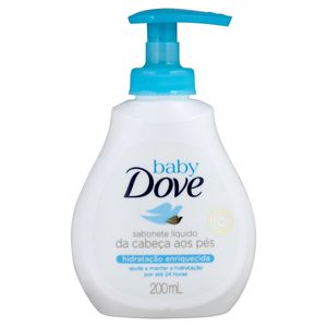 Sabonete Líquido Hidratação Enriquecida da Cabeça aos Pés Dove Baby Frasco 200ml