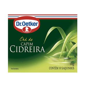 Chá Dr. OETKER Capim Cidreira Caixa 10g com 10 Saquinhos