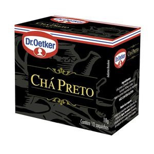 Chá Dr. OETKER Preto Caixa 18g com 10 Saquinhos