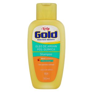 Shampoo Niely Gold Óleo de Argan Pós-Química Frasco 300ml