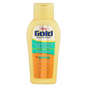 Condicionador Niely Gold Óleo de Argan Pós-Química Frasco 200ml