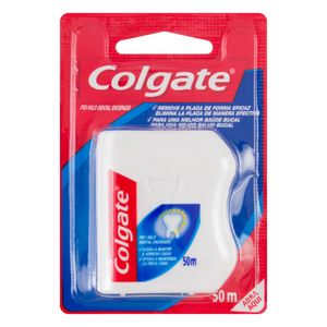 Fio Dental Encerado Colgate Cartela 50m