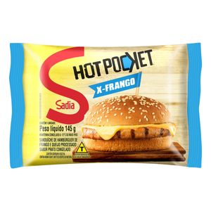 Sanduíche Congelado X-Frango Sadia Hot Pocket Pacote 145g