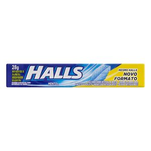 Bala Mentol Halls Pacote 28g