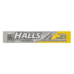 Bala Menta Prata Halls Pacote 28g