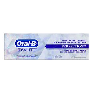 Creme Dental Crystal Mint Oral-B 3D White Perfection Caixa 102g
