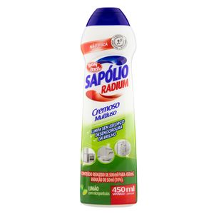 Saponáceo Cremoso Multiuso Limão Sapólio Radium Squeeze 450ml