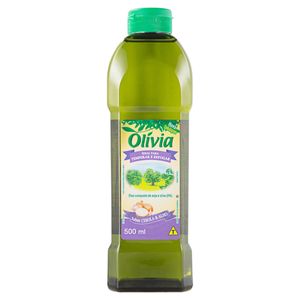 Óleo Composto de Soja e Oliva Cebola & Alho Olívia Garrafa 500ml