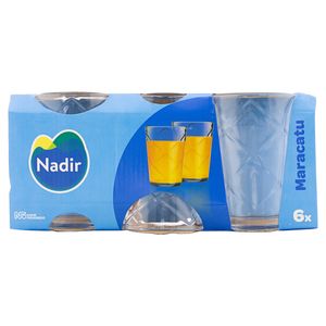 Conjunto Copo Vidro Multiuso Maracatu 280ml Nadir 6 Unidades