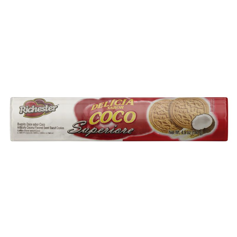 Biscoito Coco Richester Superiore Pacote 140g