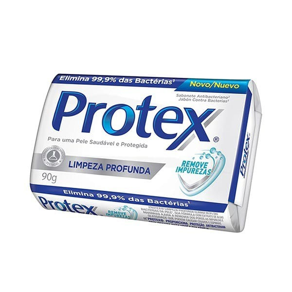 Sabonete em Barra Antibacteriano PROTEX Limpeza Profunda Barra 90g