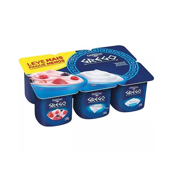 Iogurte Grego DANONE Frutas Vermelhas Pote 600g