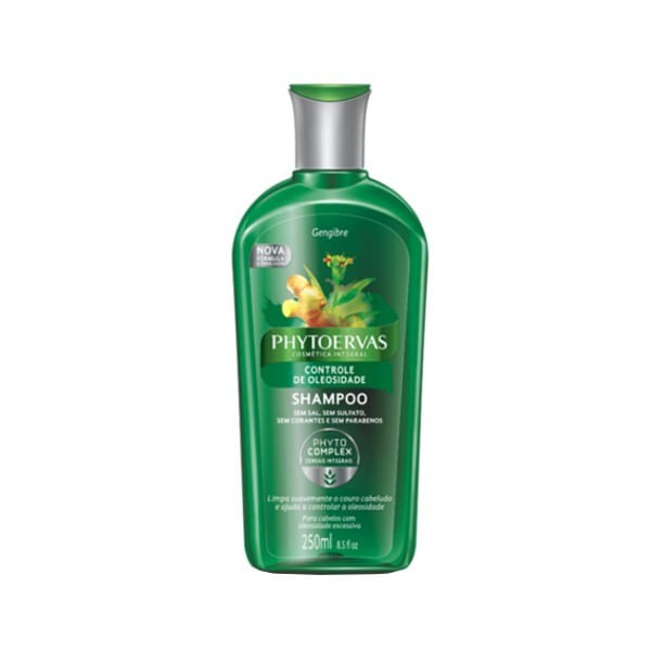 Shampoo Controle de Oleosidade PHYTOERVAS Gengibre Frasco 250ml