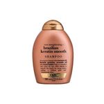 Shampoo OGX Brazilian Keratin Smooth Amacia e Fortalece Frasco 385ml