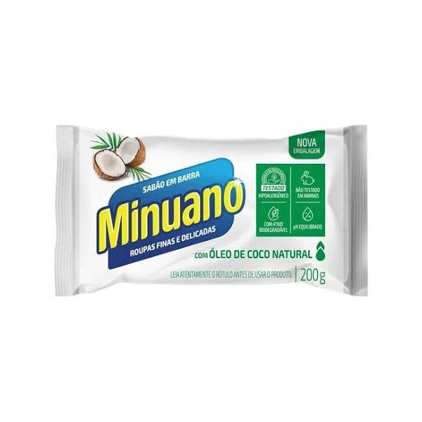 Sabão em Barra Coco MINUANO 200g