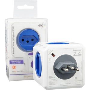 Multiplicador de tomada ELG PWC-R4U POWER caixa 1