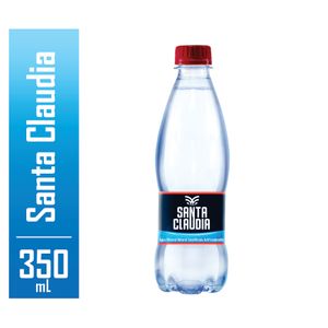 Agua Mineral com Gas SANTA CLAUDIA  Garrafa Pet 350ml