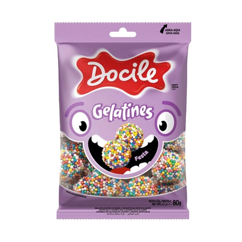 Gelatines Docile 80g Festas