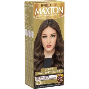 Tinta de Cabelo Loura +Impetuosa Louro Escuro 6.0 Kit Econômico Maxton