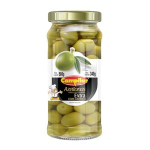 Azeitona Verde Extra Com Caroço Campilar Vidro 340g