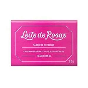 Sabonete em Barra Tradicional Nutritivo Leite De Rosas Cartucho 90g