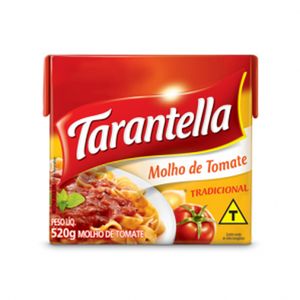 Molho de Tomate Tradicional TARANTELLA Caixa 520g