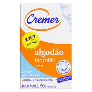 Algodão Rolo Hidrófilo Cremer Pacote 50g