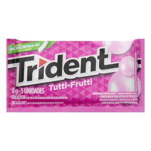 Goma de Mascar TRIDENT Tutti Frutti Zero Açúcar 8g