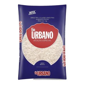 Arroz Beneficiado Branco TIO URBANO Tipo 1 Pacote 1kg