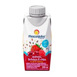 Bebida Láctea UHT PIRACANJUBA Quinoa & Linhaça, Chia e Frutas Vermelhas Caixa 200ml