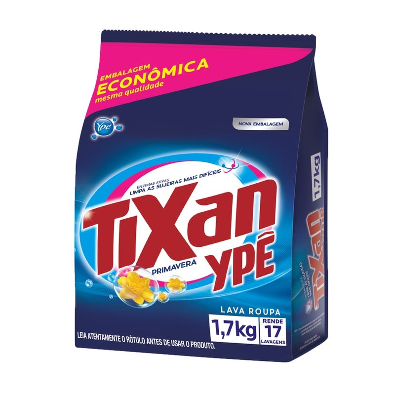 Detergente em Pó YPÊ PriDetergente em Pó YPÊ Primavera Tixan Pacote 1,7kgmavera Tixan Pacote 1,7kg