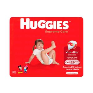 Fraldas Descartáveis Infantil HUGGIES Supreme Care XXG Pacote 26 Unidades