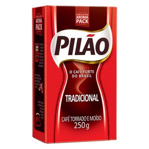 Café Torrado e Moído PILÃO a Vácuo Tradicional Pacote 250g