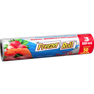 Sacos Para FREEZER ROLL 3 Litros C/50 Sacos