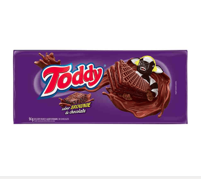 Biscoito Waffer TODDY Brownie Chocolate 94g