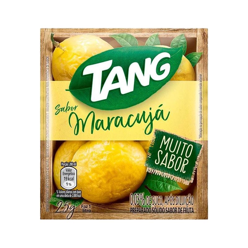 Refresco em Pó TANG de Maracujá Pacote 25g