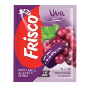 Refresco em Pó de Uva FRISCO Pacote 25g