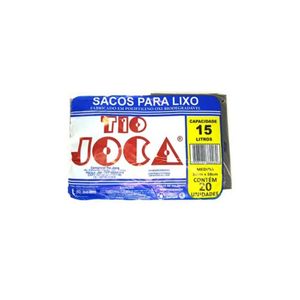 Saco de Lixo TIO JOCA Preto Pacote 15L