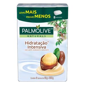 Pack Sabonete PALMOLIVE NATURALS Hidratação Intensiva Barra 680g 8un Leve Mais Pague Menos