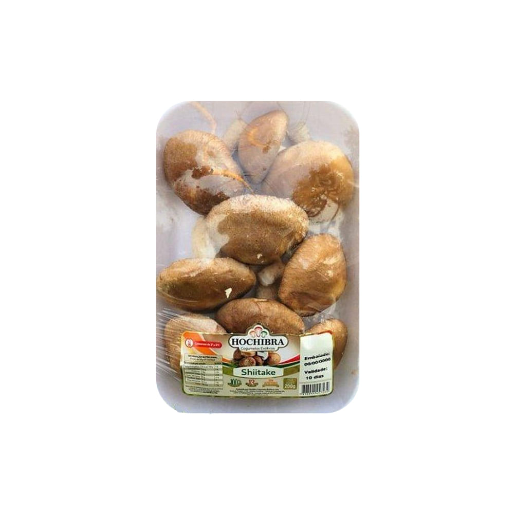 Cogumelo Shiitake bandeja 200 gramas - Mundo Mais Verde