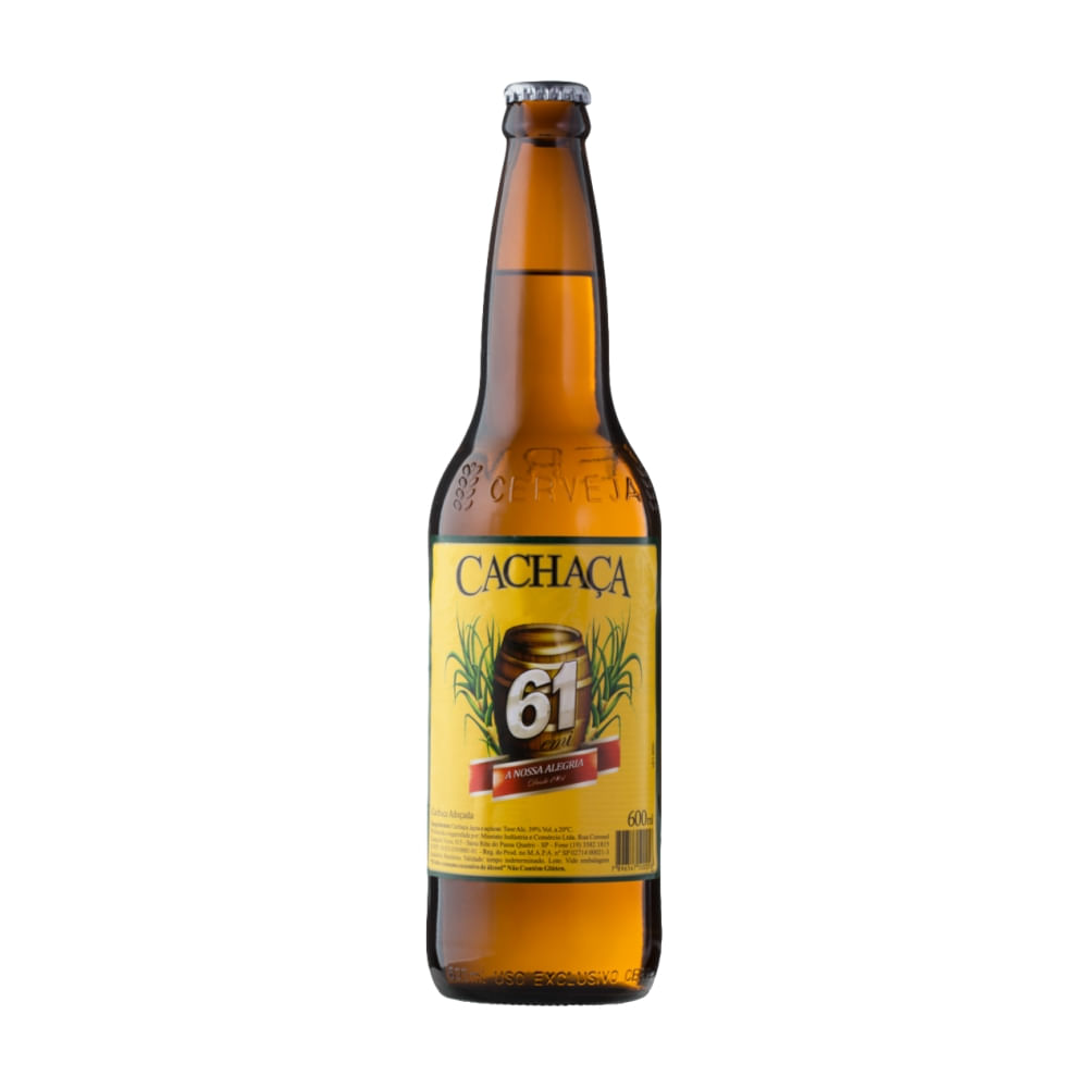 Cachaça 61 Garrafa 600ml - Nova Era