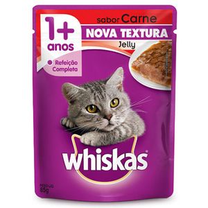 Ração WHISKAS Carne Sachê 85g