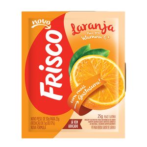 Refresco em Pó FRISCO Laranja Pacote 25g