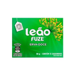 Chá de Erva Doce LEÃO FUZE 15 Sachês Caixa 30g