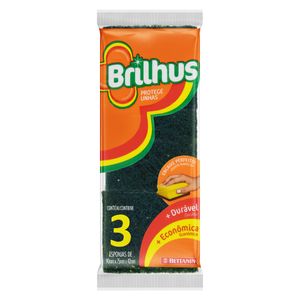 Esponja Multiuso BRILHUS Protege Unhas 3un