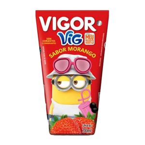 Bebida Adoçada VIGOR Vig Morango Meu Malvado Favorito Caixa 200ml