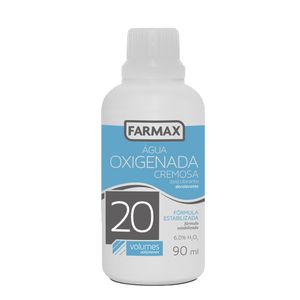 Água Oxigenada Cremosa 20 Volumes FARMAX Frasco 90ml
