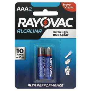 Pilha Alcalina AAA Rayovac 2 Unidades 1,5V