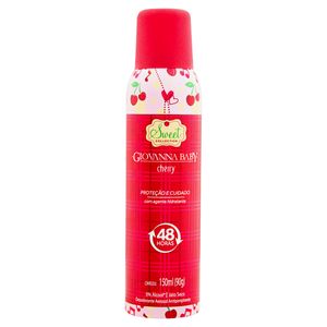 Desodorante Aerossol Antiperspirante Cherry Giovanna Baby Sweet Collection 150ml